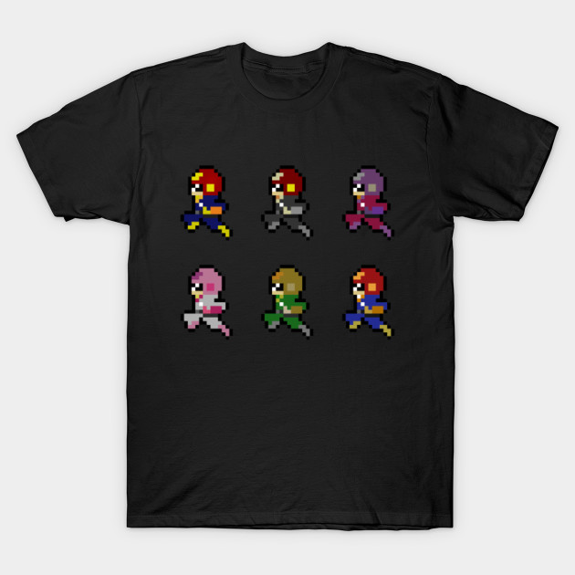 8-Bit Melee Captain Falcon - Ssb - T-Shirt | TeePublic